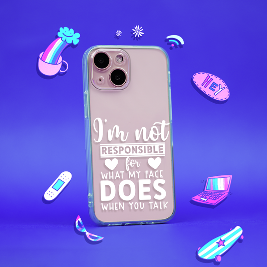 Beech Face Quirky Quote Silicon Case