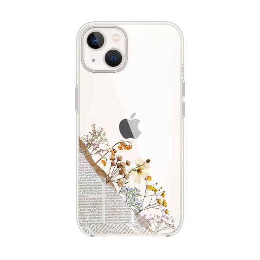 Dried-Flower-Paper-Aesthetic-Iphone-13-Silicon-Case