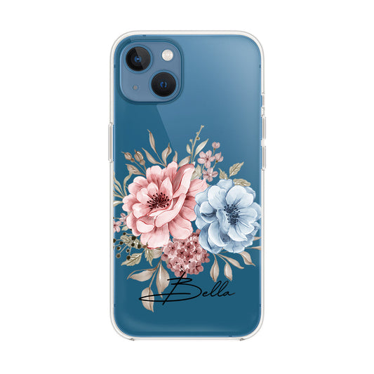 Vintage-Floral-Name-Iphone-13-Silicon-Case