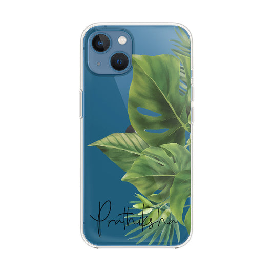 Wild-Forest-Leaf-Name-Iphone-13-Silicon-Case